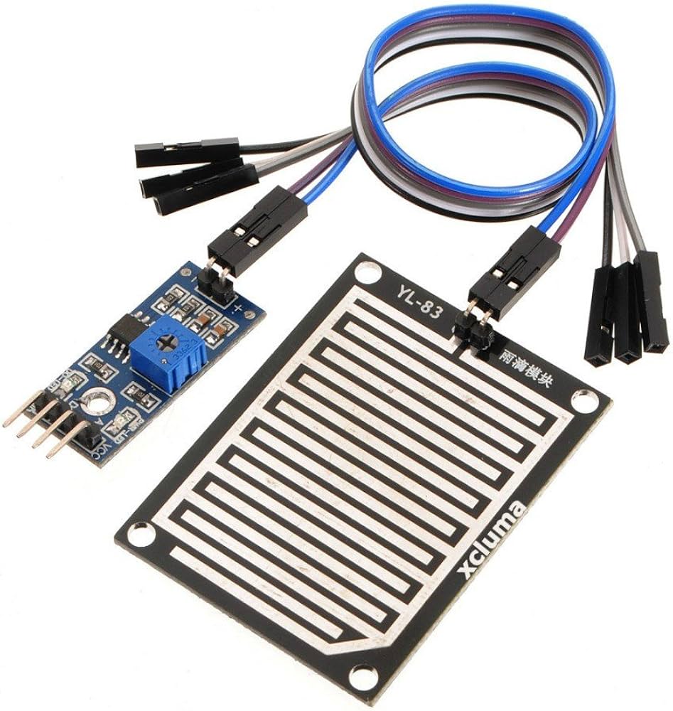 Rain Drop Moisture Detection Sensor Module for Arduino